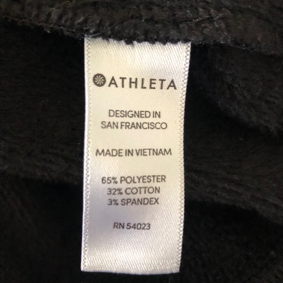 Athleta Pullover Womens S Black Quarter Zip Fleece Lined Pockets Asymmetrical - Picture 4 of 16